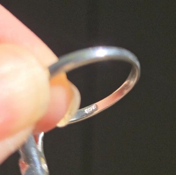 Crome diopside sterling V ring sz7.5 - Picture 8 of 8